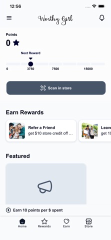 Worthy Girl Rewards app screenshot