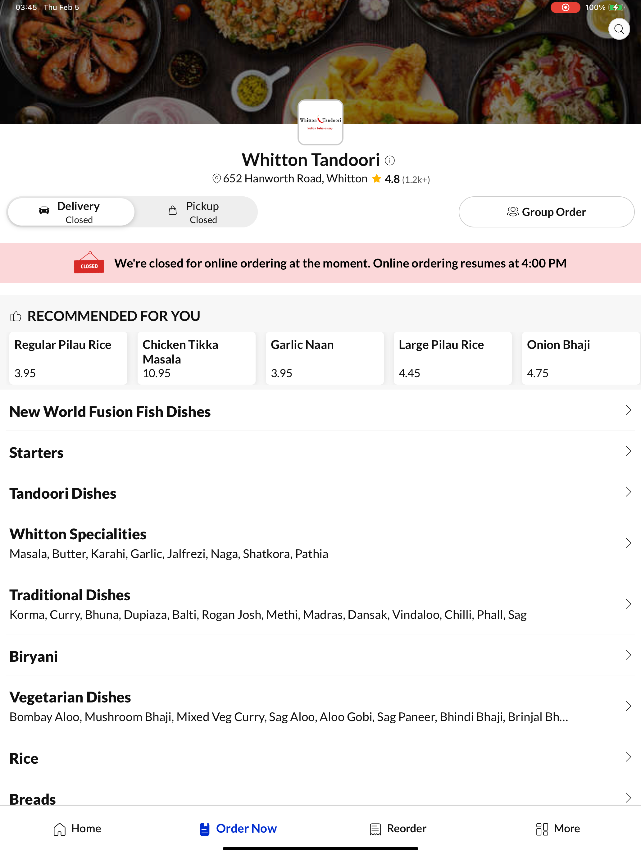 Whitton Tandoori Whitton