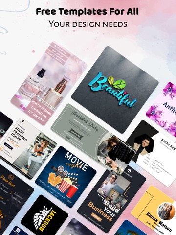 Poster & Flyer Maker : Kriadl iPad screenshot 1