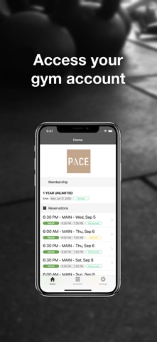 Pace Gym screenshot