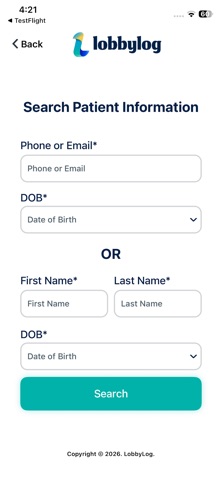 LobbyLog App screenshot 4