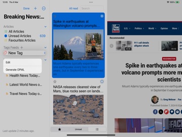 News Pocket iPad screenshot
