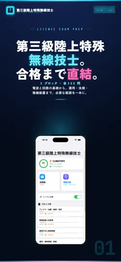Скриншот 第三級陸上特殊無線技士 試験対策｜問題集 на iPhone 1