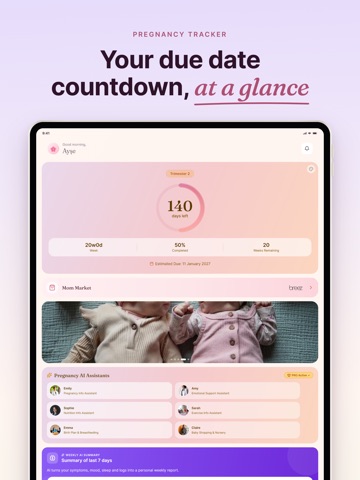HeyMom: Pregnancy Tracker iPad screenshot 2