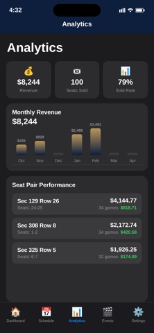 Seatfolio screenshot
