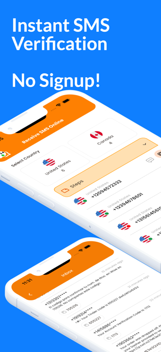 Receive SMS Online Temporary Screenshot 1 of 5