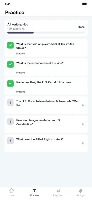 US Citizenship Test 2026 Quiz screenshot 2