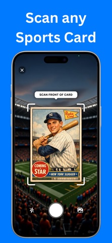 Sports card scanner no ads screenshot