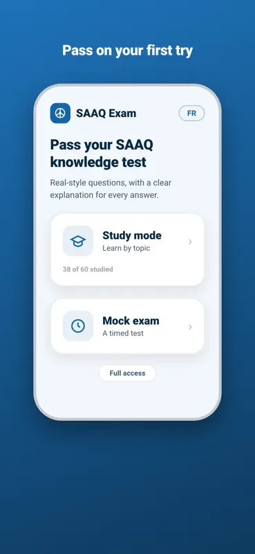 Examen SAAQ - Pratique 2026 screenshot 1 of 5