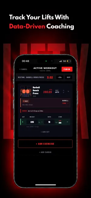 Lift X - Gym & Workout Tracker screenshot 2