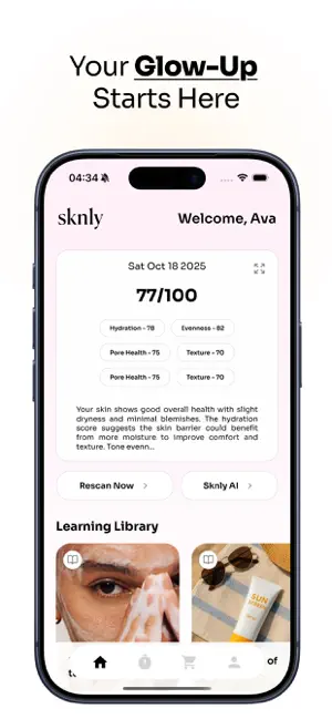 Sknly - Your Skin Assistant screenshot 2