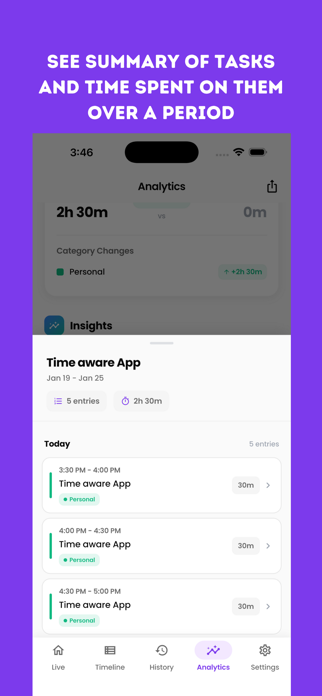 Time Aware - Voice Time Track Screenshot 10 of 10