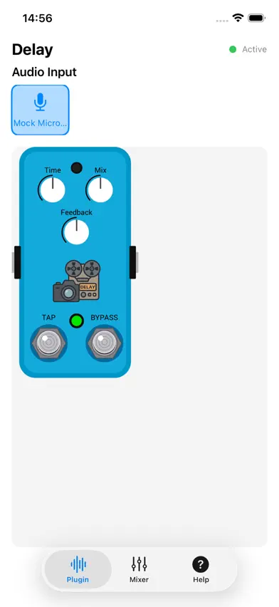 Delay Pedal: AUv3 Plugin screenshot 1