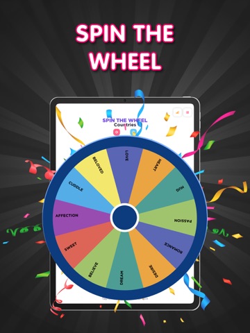 Spin The Wheel - Raffle App iPad screenshot