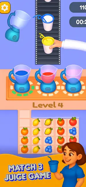 Fruit Sort Match: Juice Game screenshot 2