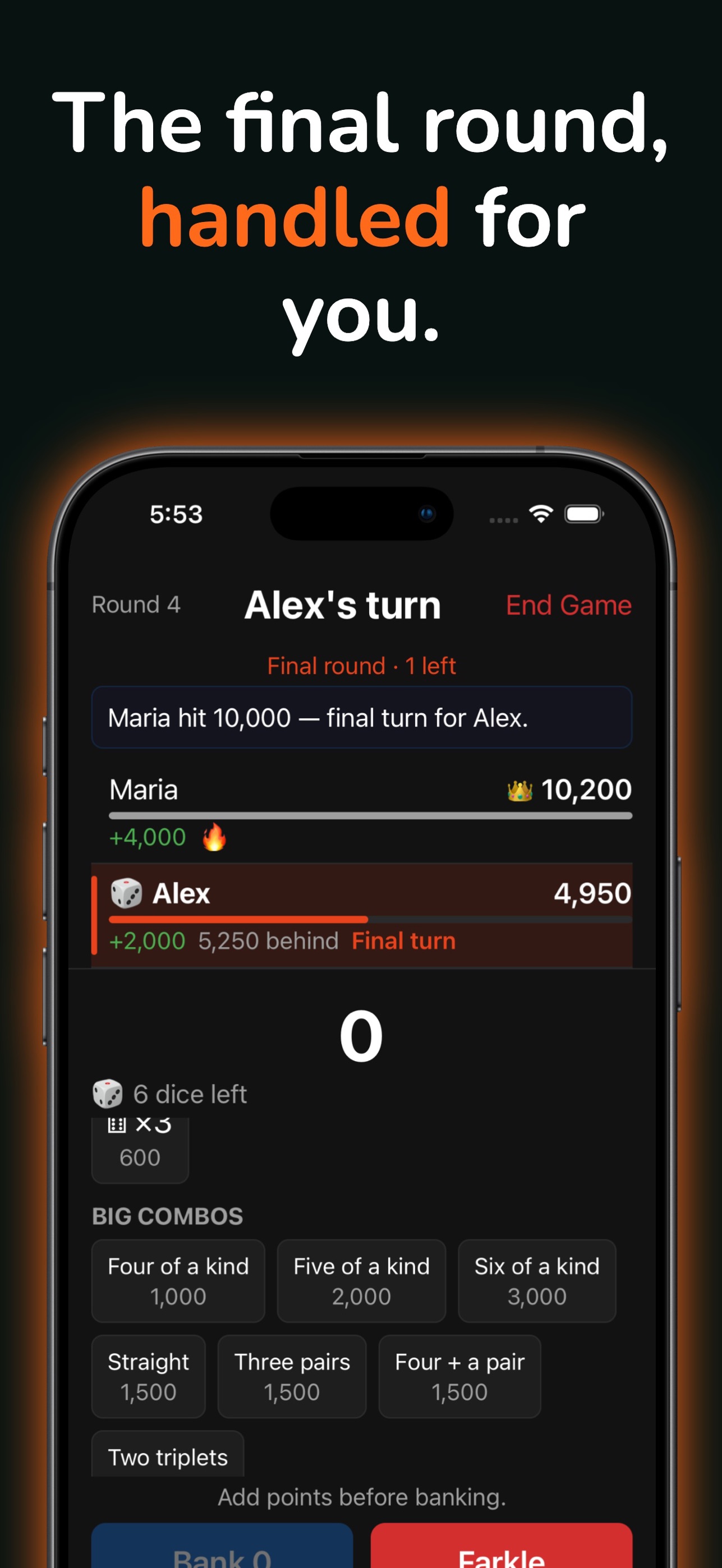 Screenshot 3 of Hot Dice Count: Farkle Score
