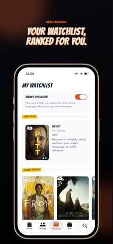 Matinee: Movie & TV Tracker iPhone screenshot