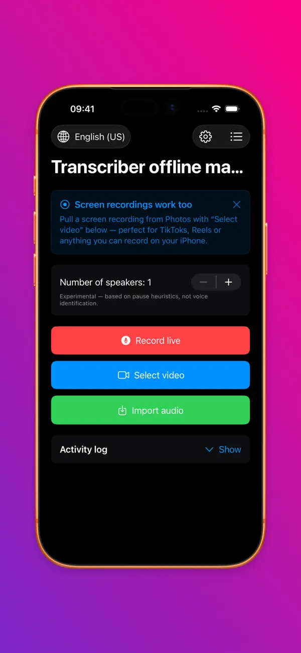 Screenshot #3 pour Tom: audio & vidéo en texte