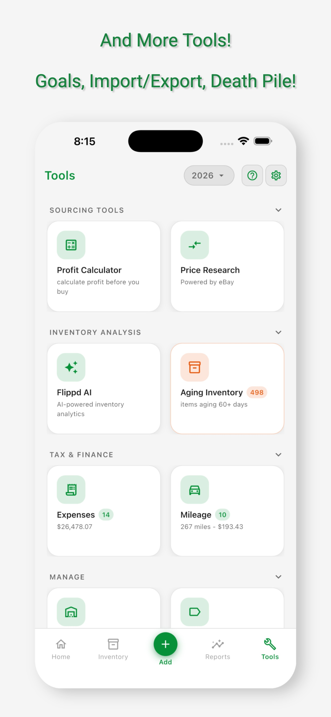 Flippd: Reseller Inventory