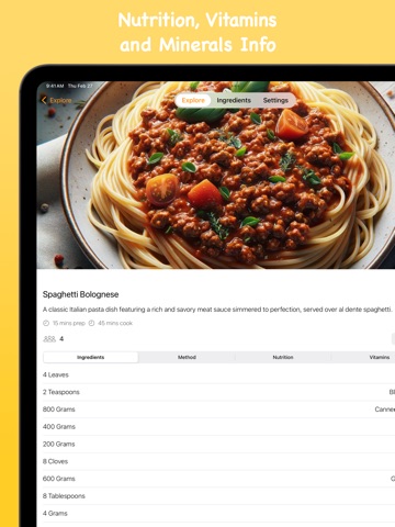 Clean Plate - Cooking Recipes iPad screenshot