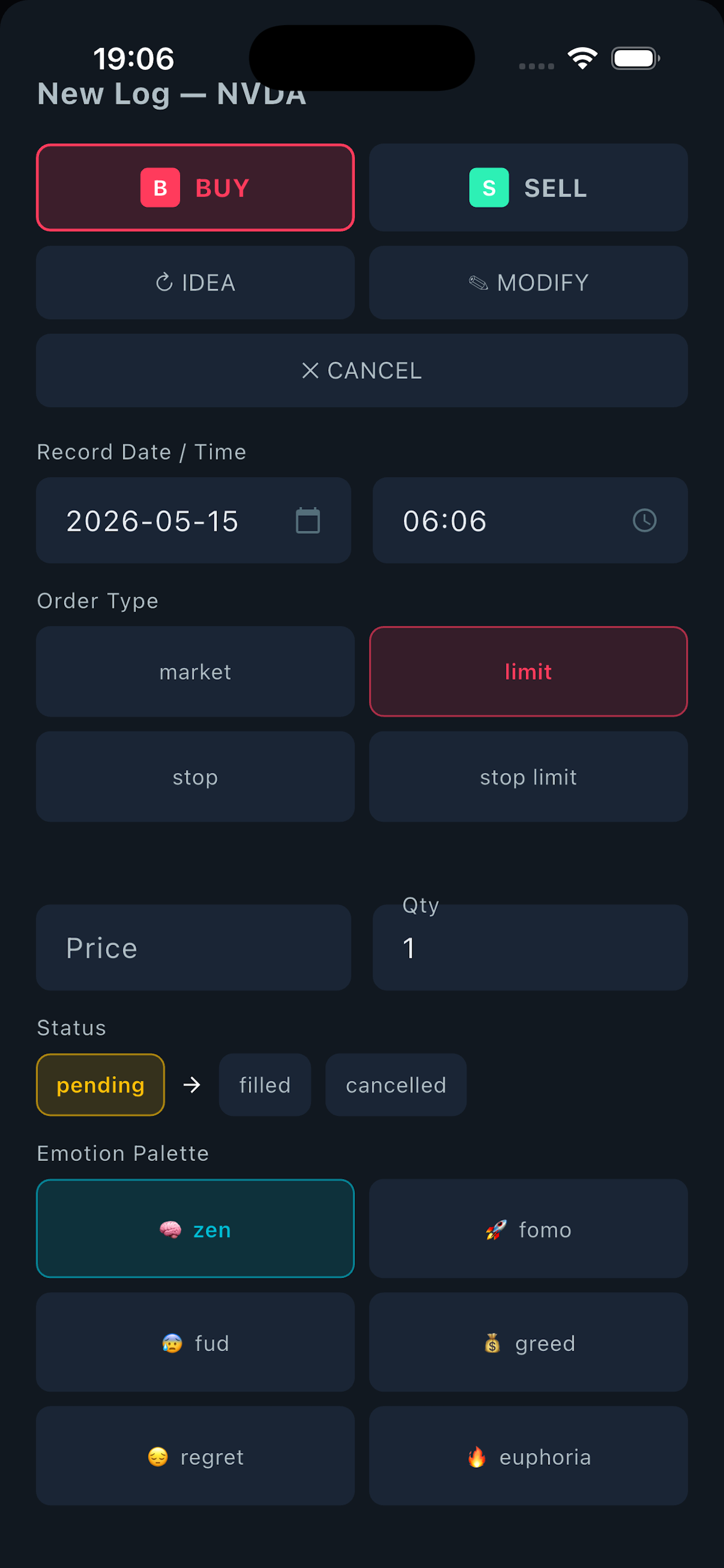 Reflix: Trade Journal screenshot 2