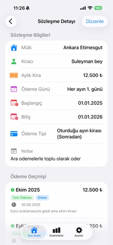 Kolay Kira Takip iPhone screenshot