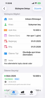 Kolay Kira Takip screenshot 1