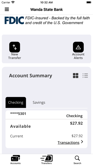 Wanda State Bank Mobile Screenshot