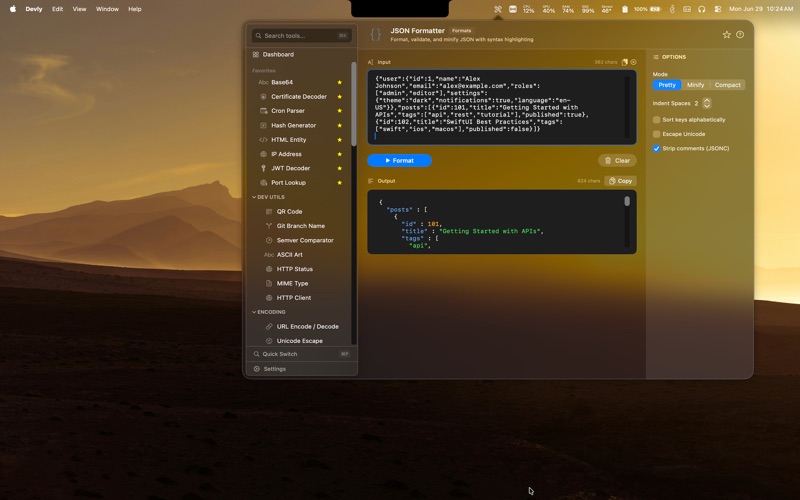 Devly screenshot
