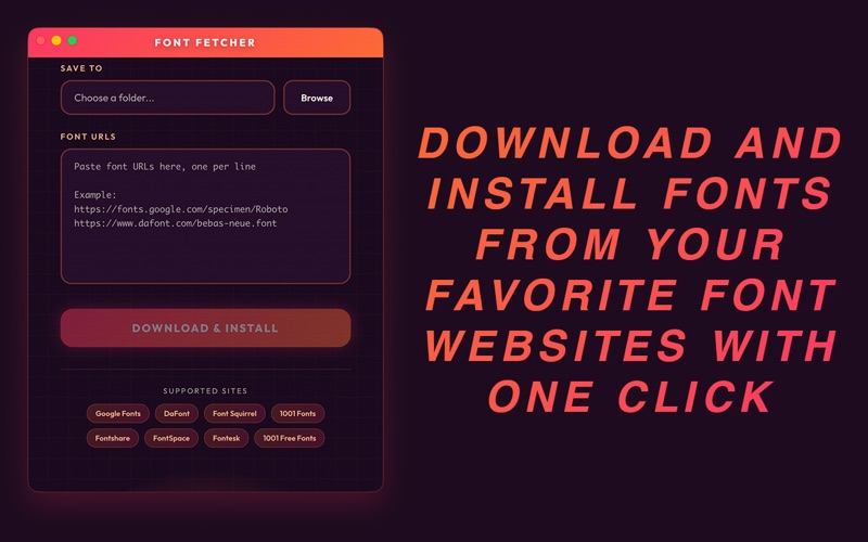 Font Fetcher screenshot