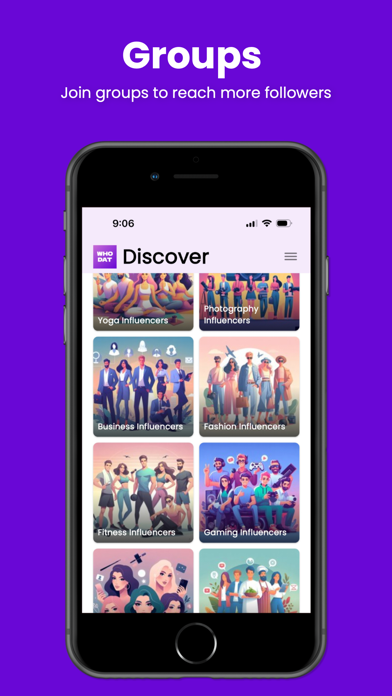 WhoDat: Discover Creators Screenshot