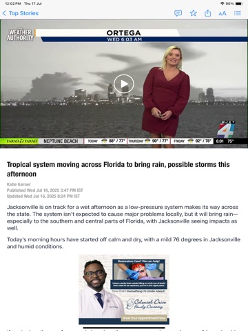 News4Jax - WJXT Channel 4 iPad screenshot