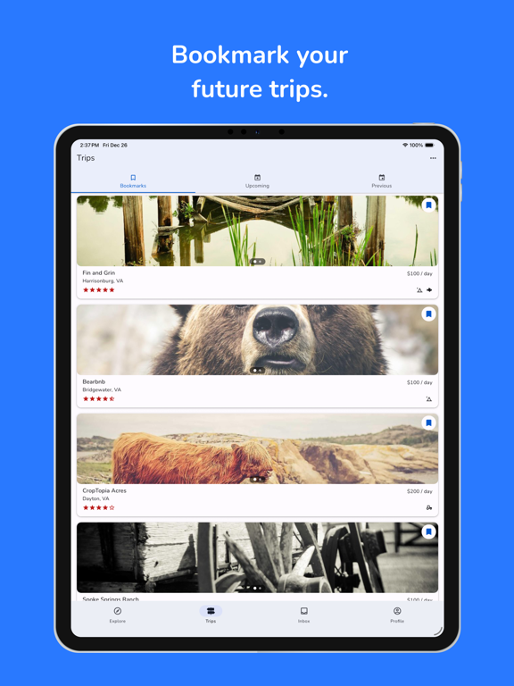 Bluebirding iPad screenshot 3 - Travel app