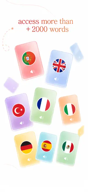 Vocab. Language Cards screenshot 1