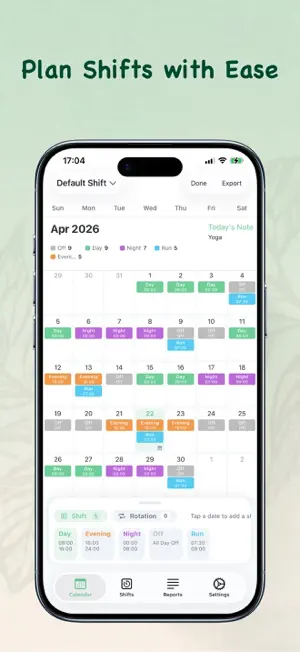 WorkShift: Work Shift Schedule screenshot 1