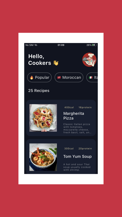 Easy All-in-One Food Recipes Screenshot
