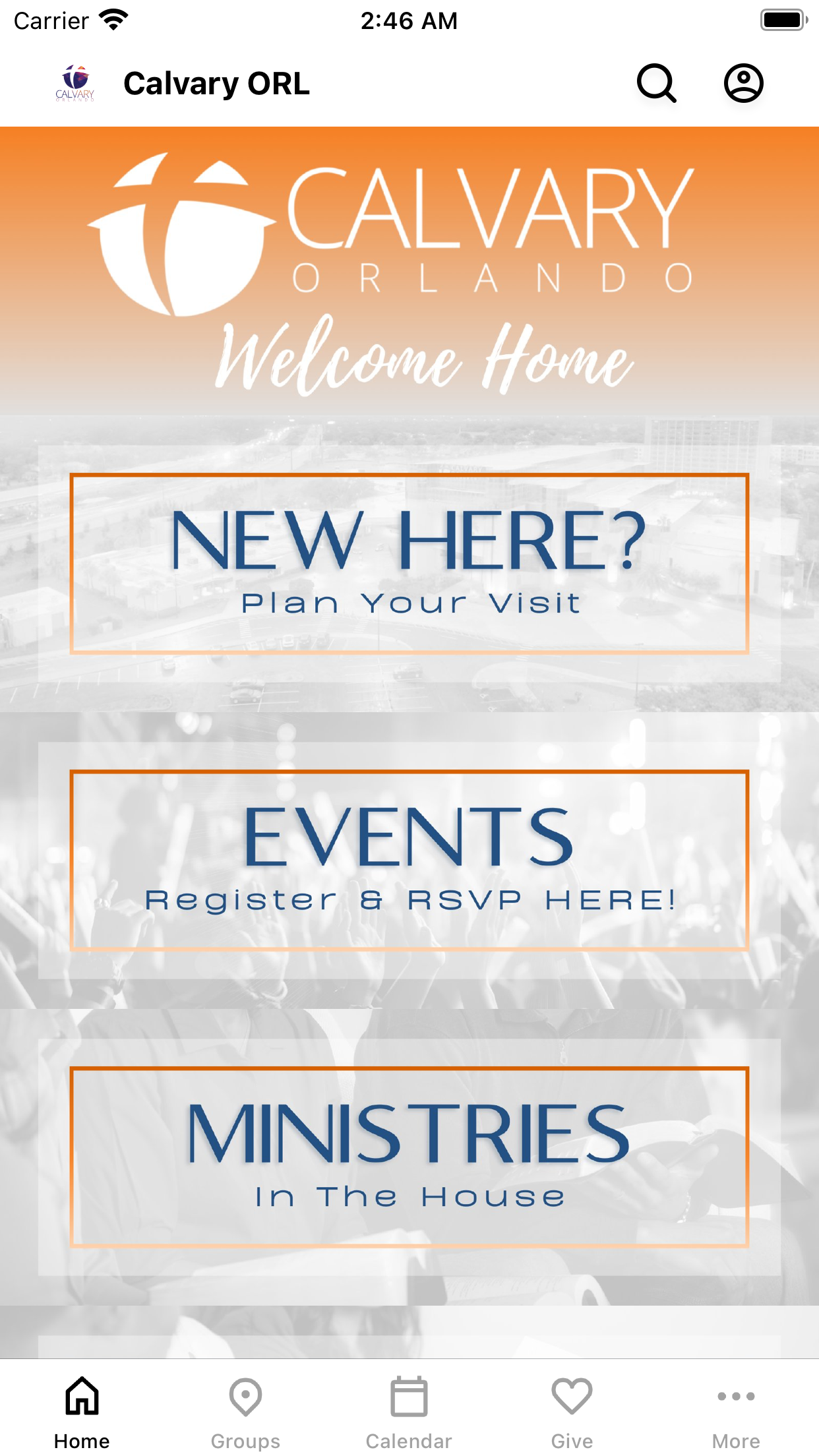 Calvary Orlando App