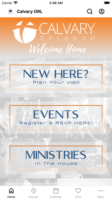 Calvary Orlando App Screenshot