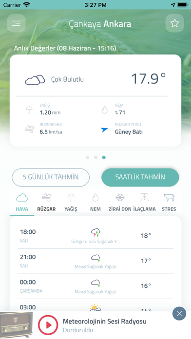 Tarımsal Hava Tahmini Screenshot