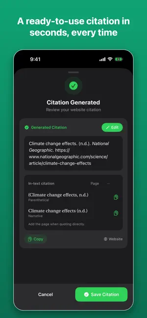 Scrib - APA Citation Generator screenshot 1