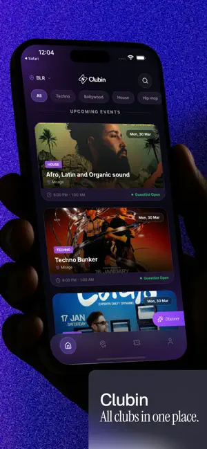 Clubin: Guestlists & Clubs screenshot 1