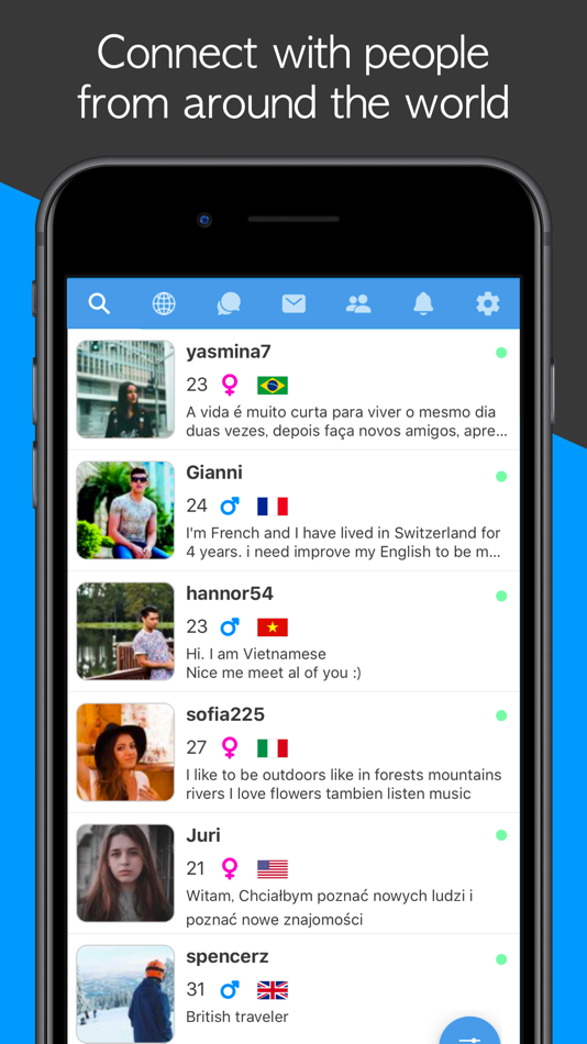 #1. Unbordered Foreign Friend Chat (iOS) 由: htapps