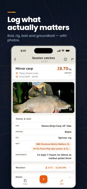 Catch Register screenshot 2
