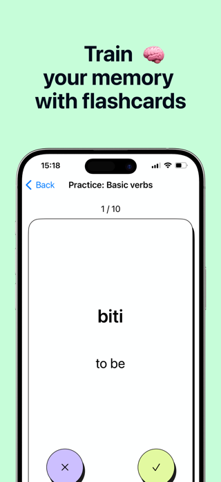 100 Serbian Verbs Screenshot 4 of 6