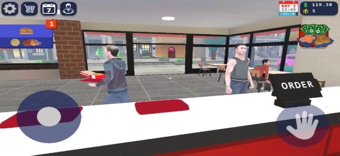 曼尼汉堡店超市模拟料理模拟器！