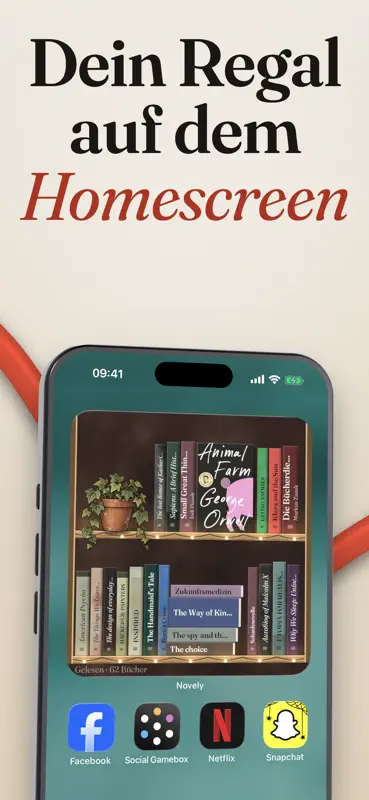 Novely: Bücherregal & Widget screenshot 8 of 10