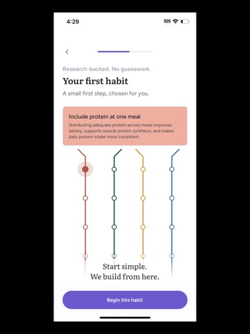 Hobbes: Nutrition Habit Coach iPad screenshot