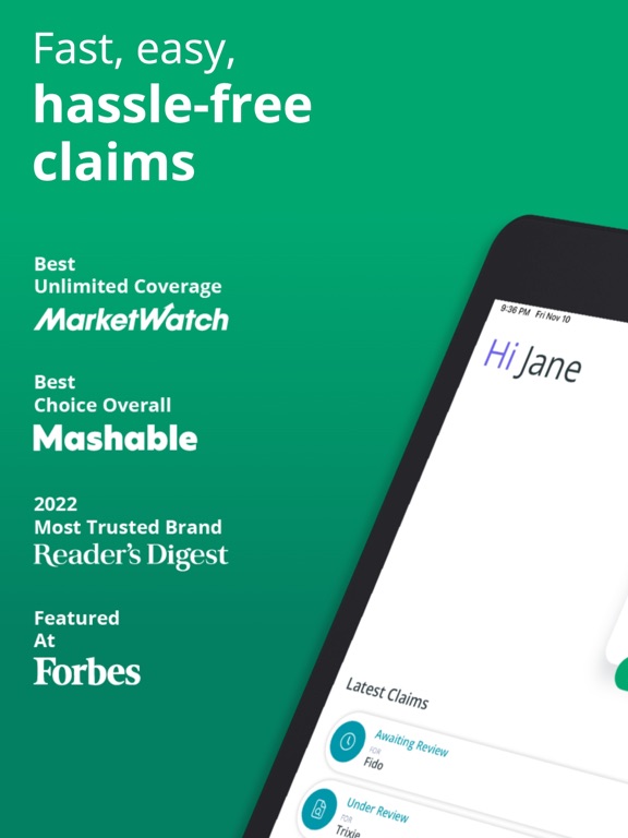Healthy Paws App iPad screenshot 1 - Finance app