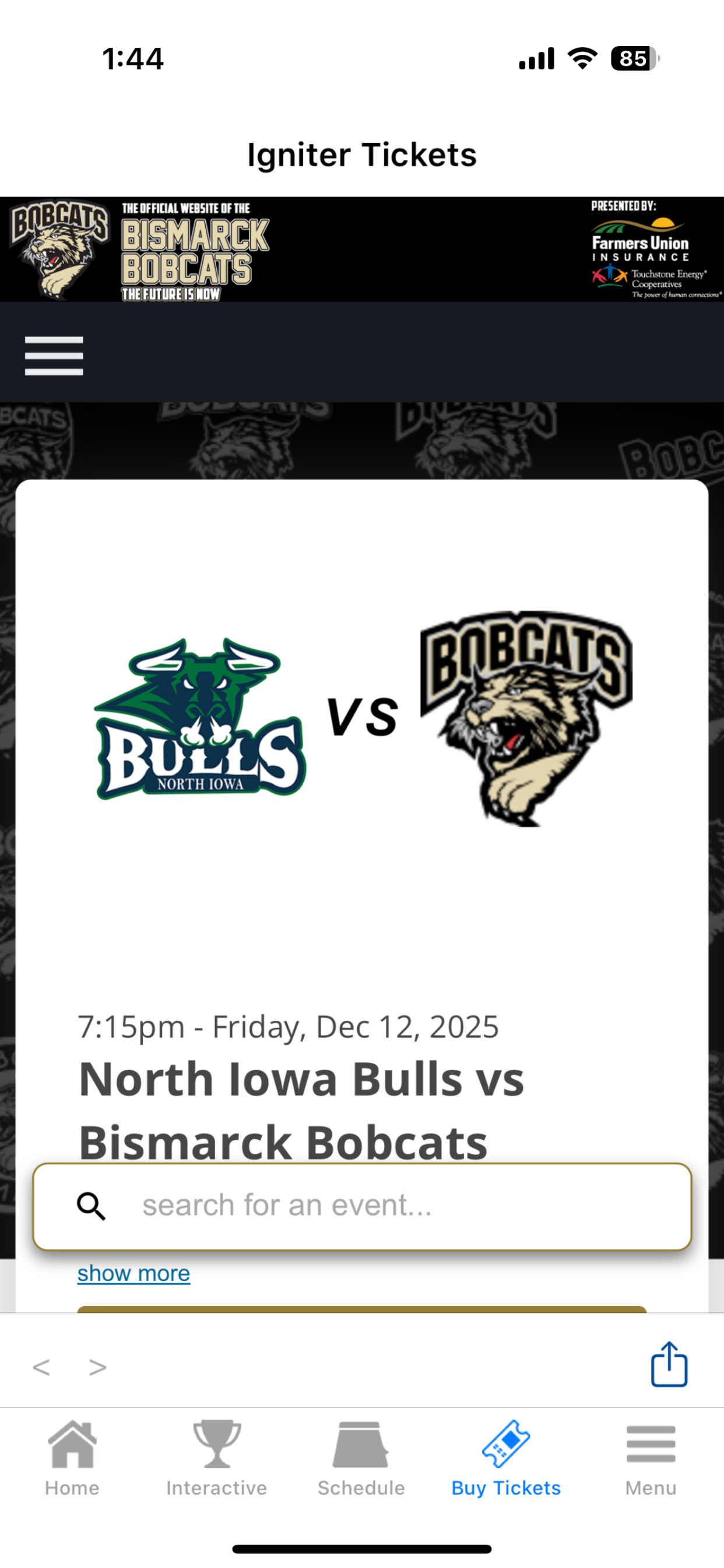 Bismarck Bobcats Gameday