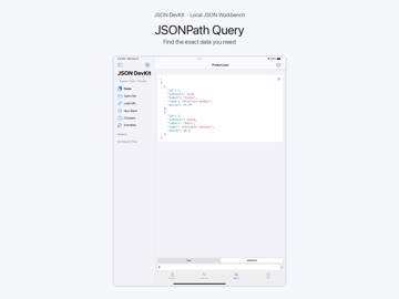 JSON DevKit Editor iPad screenshot 6